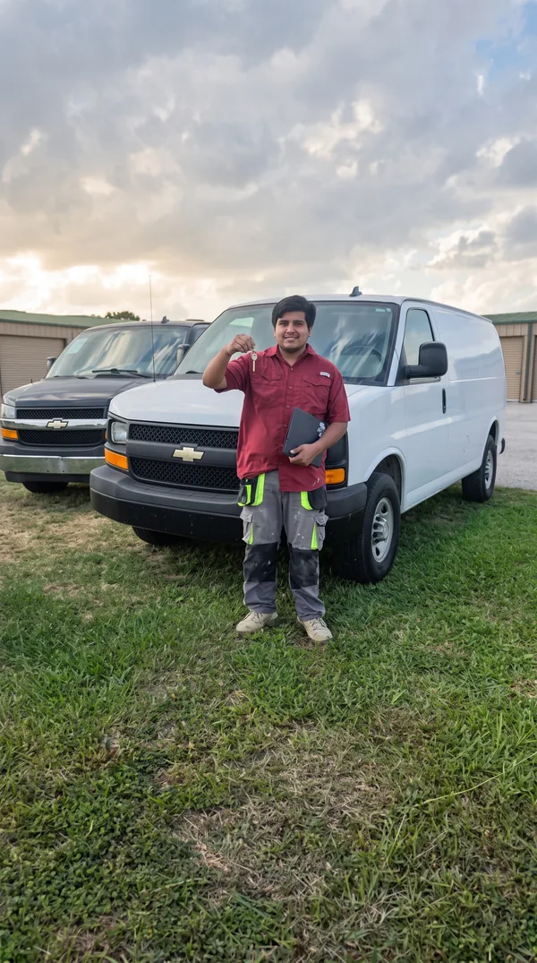 Pick & Ride Auto Sales customer with their new vehicle